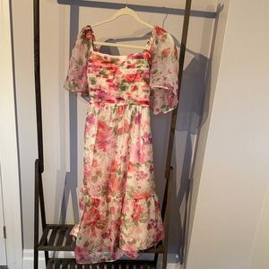 Abercrombie & Fitch Pink and White Floral Dress